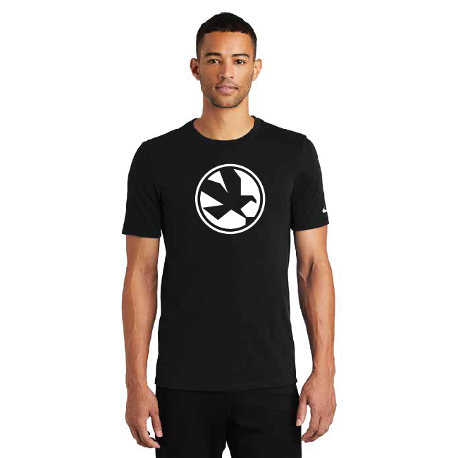 Nike Dri-FIT Cotton/Poly Short Sleeve Black Eagle Logo T-Shirt