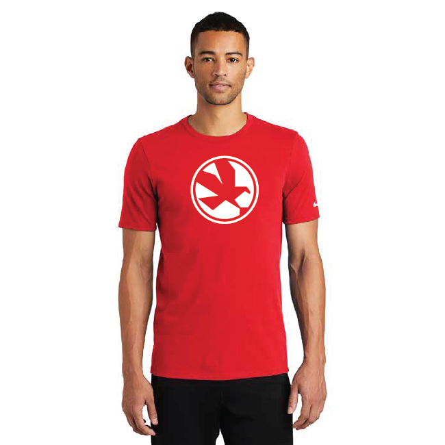 Nike Dri-FIT Cotton/Poly Short Sleeve Red Eagle Logo T-Shirt